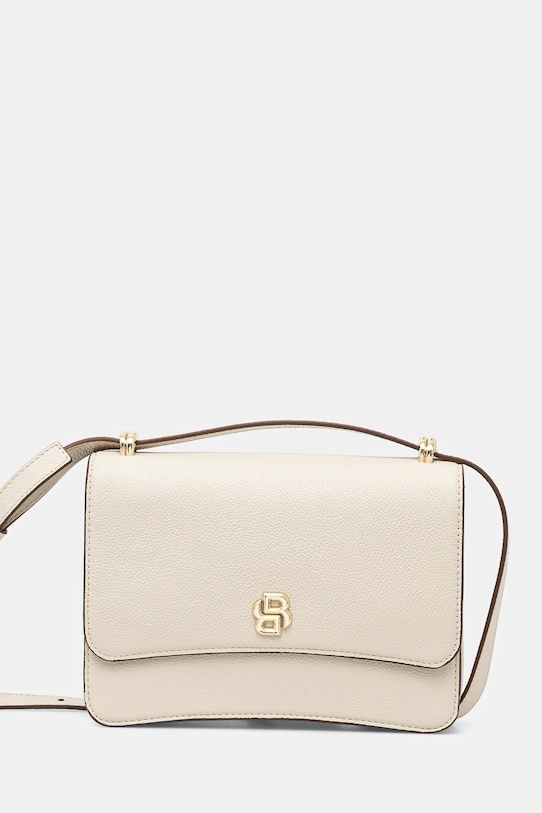 BOSS borsa a mano in pelle pelle fiore beige 50542055