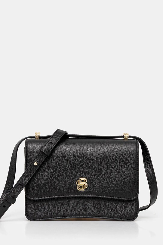 BOSS borsa a mano in pelle pelle fiore nero 50542055