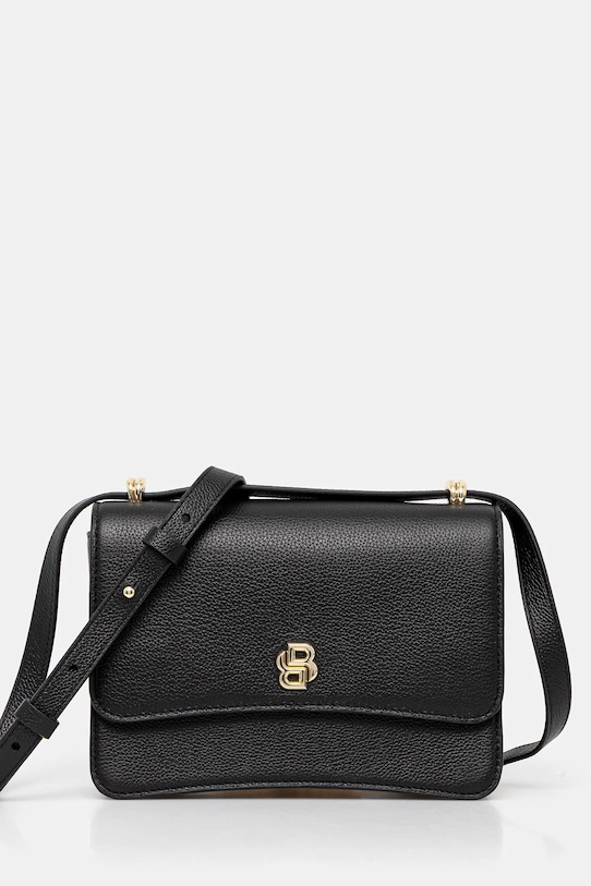 BOSS poseta de piele uni negru 50542055