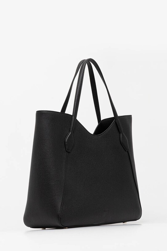 Kožená kabelka BOSS 50542066 černá SS25