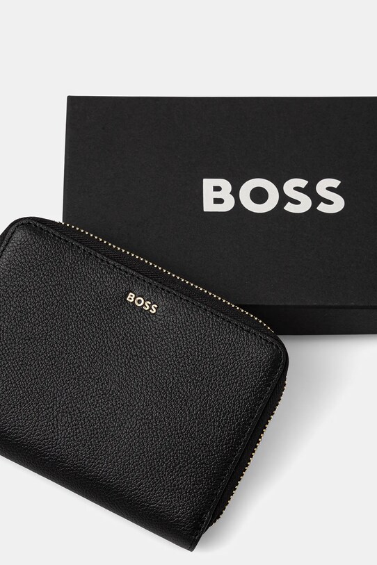 BOSS card-holder din piele negru 50543476
