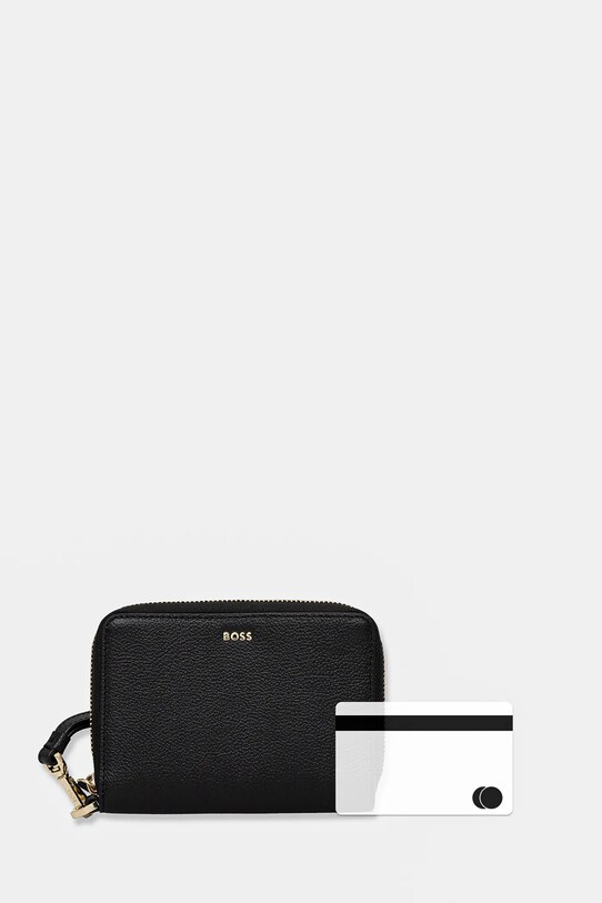 BOSS card-holder din piele 50543476 negru