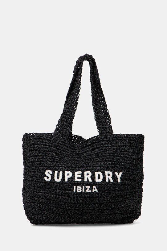 Superdry strand táska aplikációval fekete W9110401A.AZD