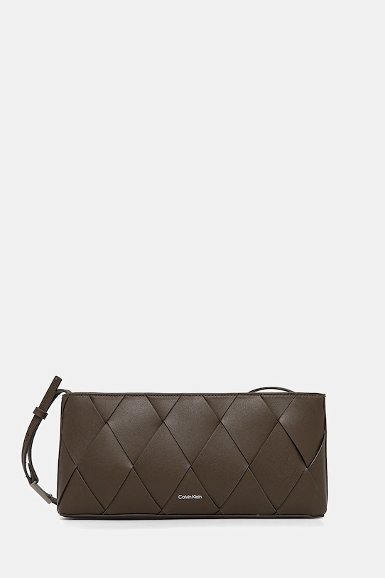 Kabelka Calvin Klein jednofarebný hnedá K60K612992