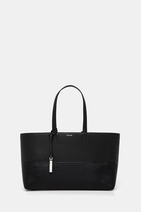 Τσάντα Calvin Klein απομίμηση λείου δέρματος μαύρο K60K613011