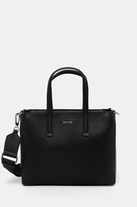 Calvin Klein torebka nie mieści A4 czarny K60K613023