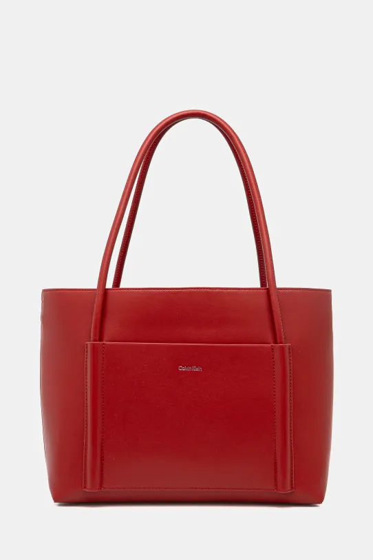 Kabelka Calvin Klein nevejde se A4 červená K60K613110