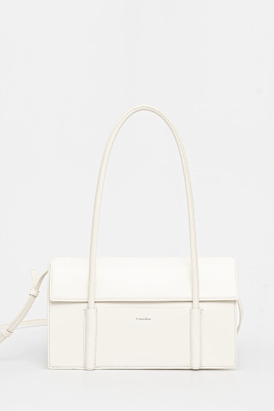 Torba Calvin Klein bez uzorka bež K60K613111
