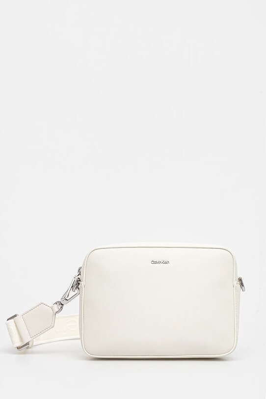 Kabelka Calvin Klein imitácia kože béžová K60K613145