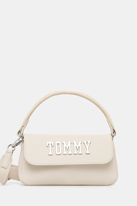 Tommy Jeans torebka aplikacja beżowy AW0AW17391