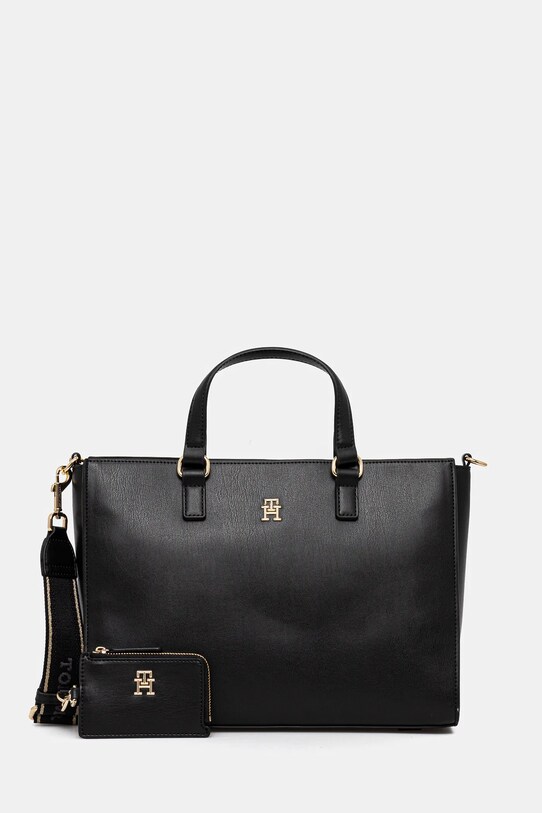 Tommy Hilfiger torebka nie mieści A4 czarny AW0AW16814