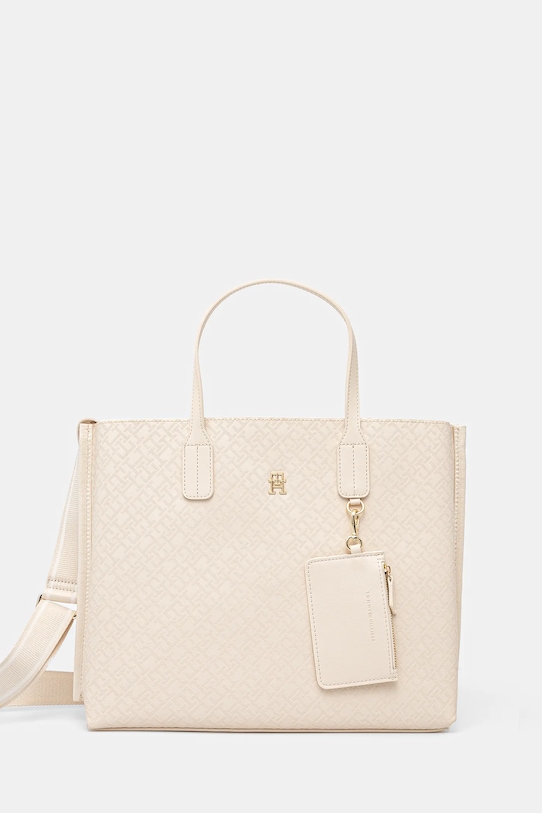 Tommy Hilfiger torebka mieści A4 beżowy AW0AW17174