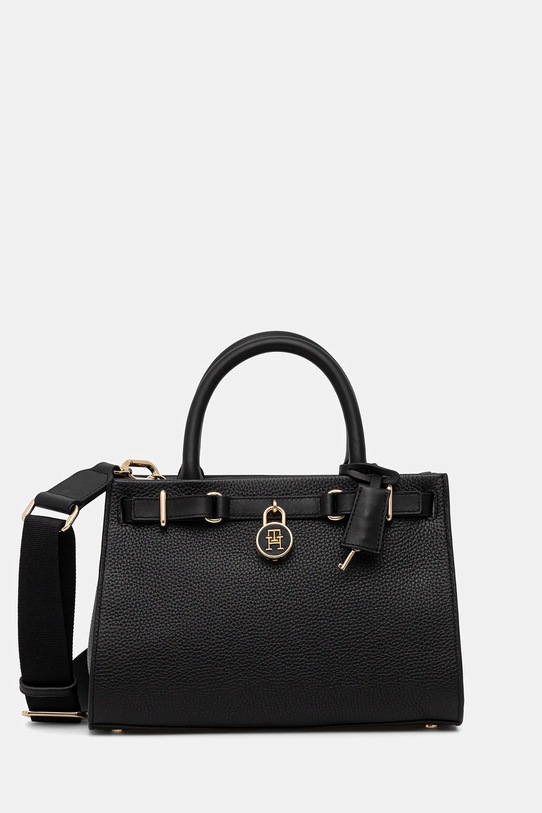 Сумочка Tommy Hilfiger кожа чёрный AW0AW17188