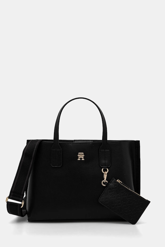 Tommy Hilfiger torebka nie mieści A4 czarny AW0AW17192