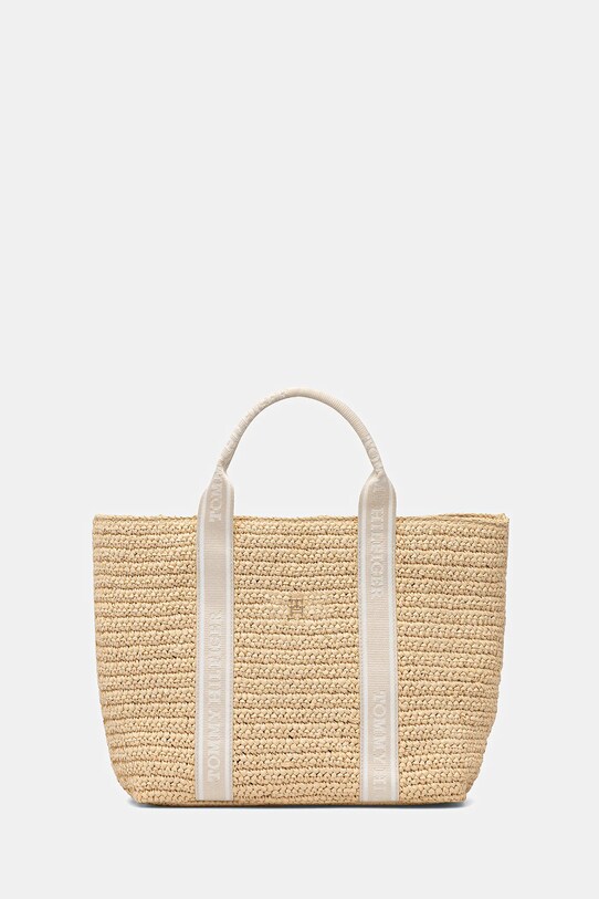 Τσάντα Tommy Hilfiger συνθετικό μπεζ AW0AW17196