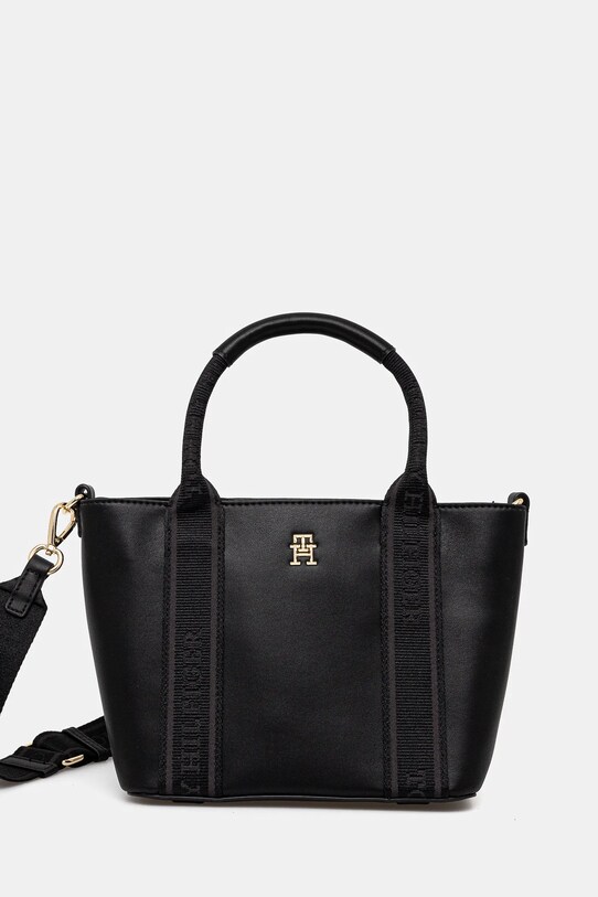 Tommy Hilfiger torebka nie mieści A4 czarny AW0AW17201