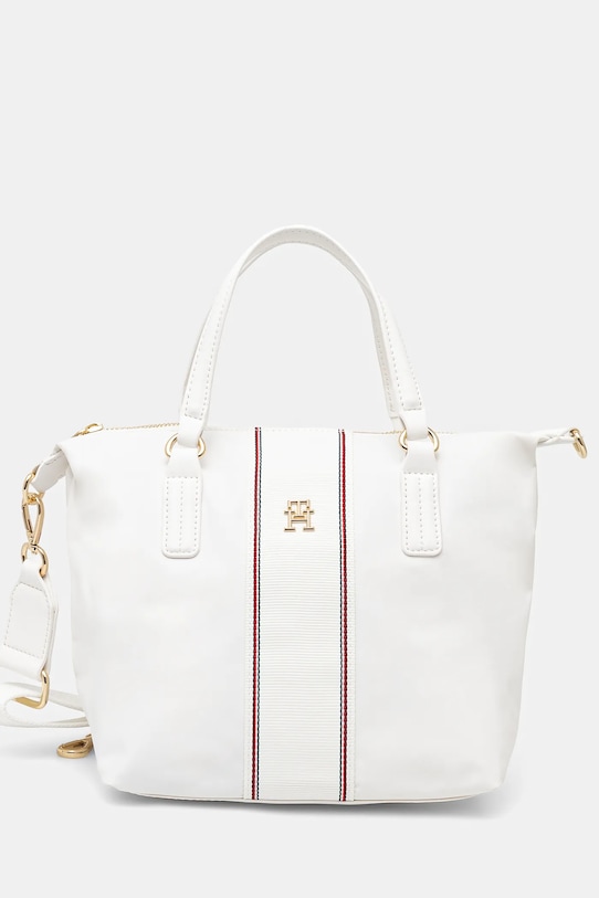 Kabelka Tommy Hilfiger nášivka béžová AW0AW17204