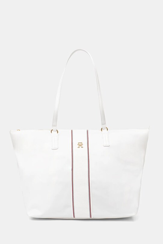 Kabelka Tommy Hilfiger jednofarebný béžová AW0AW17205