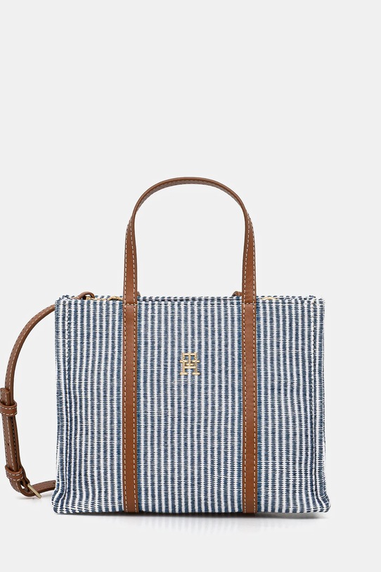 Kabelka Tommy Hilfiger vzorovaný modrá AW0AW17208