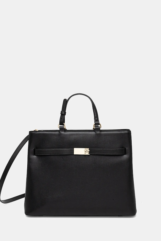 Tommy Hilfiger kézitáska szintetikus bőr fekete AW0AW17211