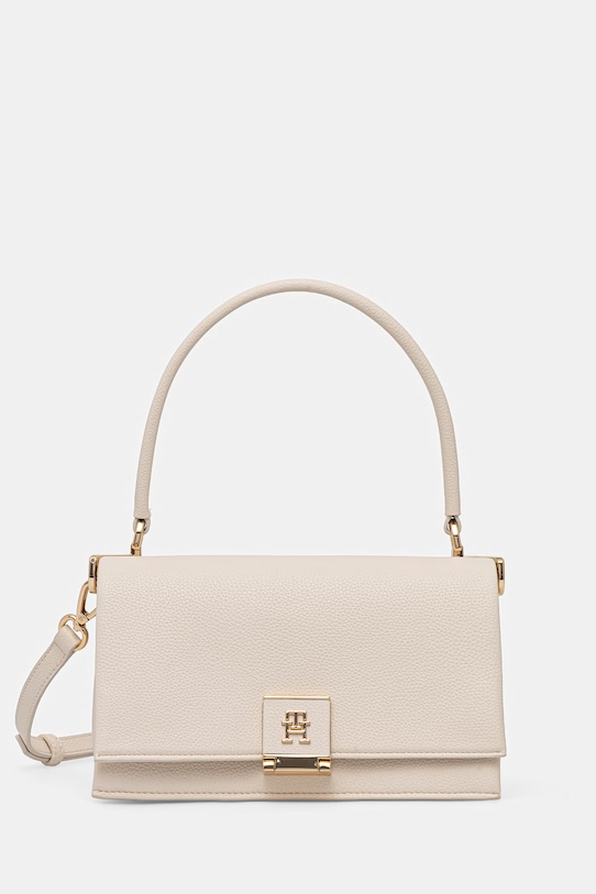 Tommy Hilfiger crossbody kabelka dámska z imitácie kože béžová AW0AW17216