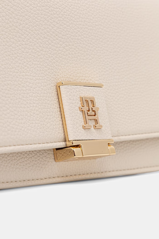 Tommy Hilfiger crossbody kabelka dámska z imitácie kože béžová AW0AW17216