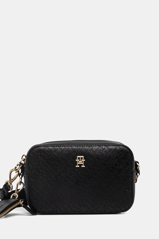 Kabelka Tommy Hilfiger imitácia kože čierna AW0AW17221