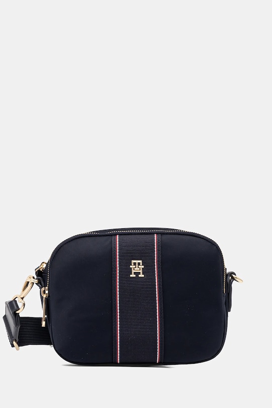 Τσάντα Tommy Hilfiger υφασμάτινο σκούρο μπλε AW0AW17230