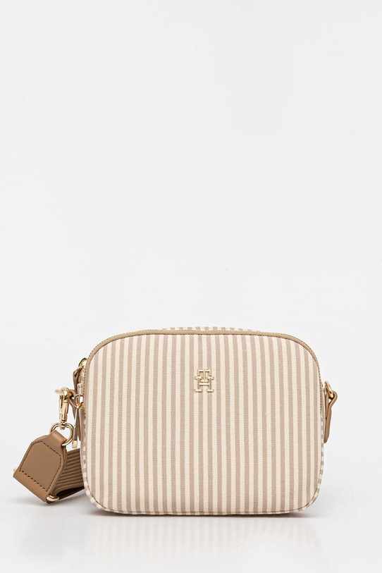 Tommy Hilfiger torebka nie mieści A4 beżowy AW0AW17231