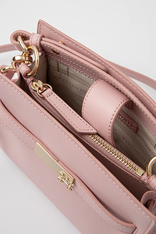 Kabelka Tommy Hilfiger AW0AW17405 ružová