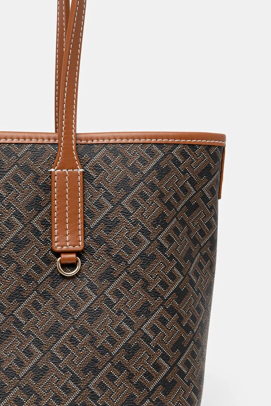 Kabelka Tommy Hilfiger hnedá AW0AW17415