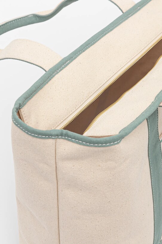Tommy Hilfiger borsa a mano in cotone AW0AW17421 beige