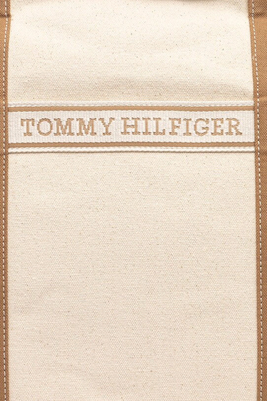 Tommy Hilfiger torebka bawełniana beżowy AW0AW17421