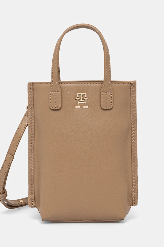 Kabelka Tommy Hilfiger nevejde se A4 béžová AW0AW17402