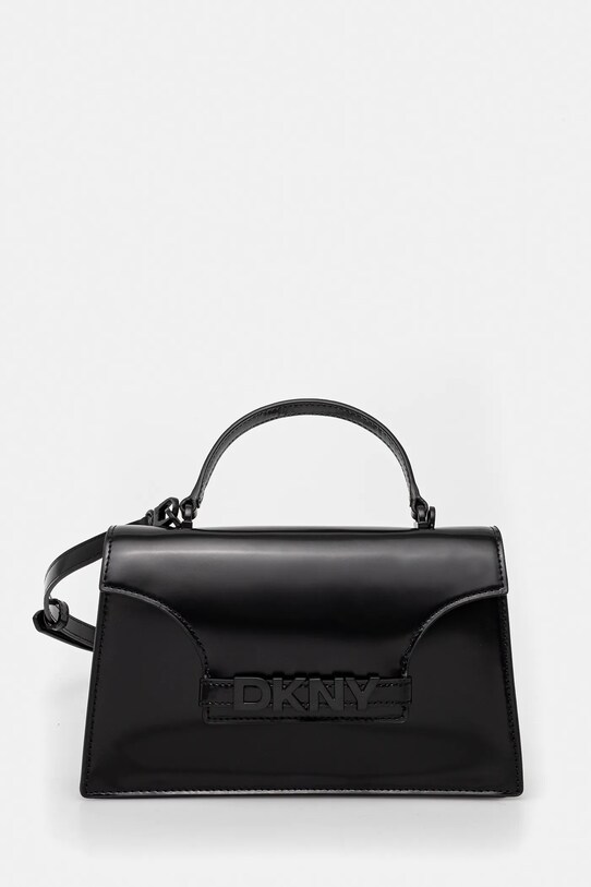 Dkny torebka skórzana skóra licowa czarny R51EDJ32