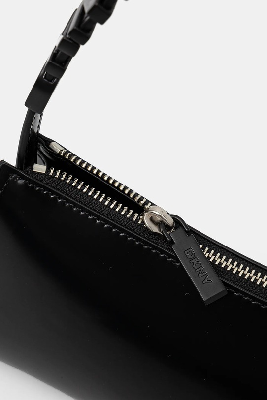 Kožená kabelka Dkny R513DG57 černá