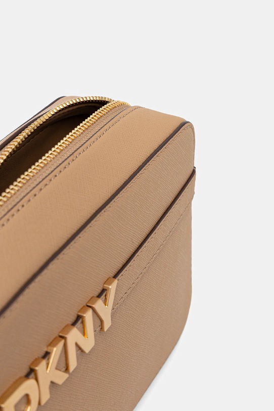 Dkny torebka skórzana R51E1J31 beżowy