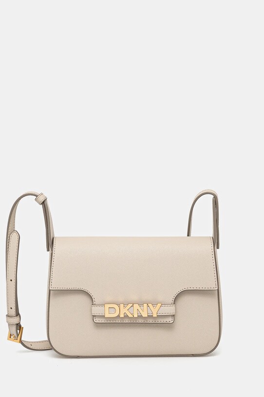 Kožená kabelka Dkny přírodní kůže béžová R51E1J30
