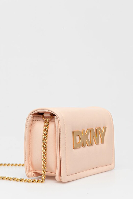 Δερμάτινη τσάντα Dkny R44GKB74 μπεζ SS25