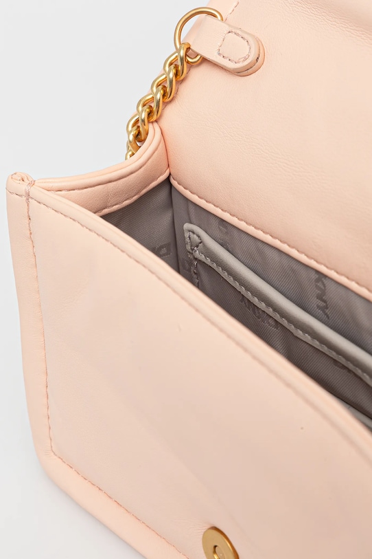 Dkny torebka skórzana R44GKB74 beżowy