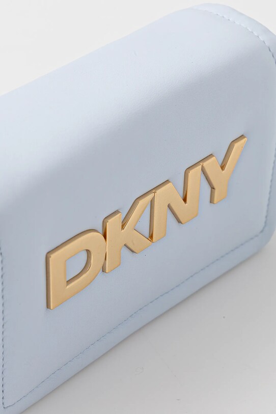 Kožená kabelka Dkny modrá R44GKB74