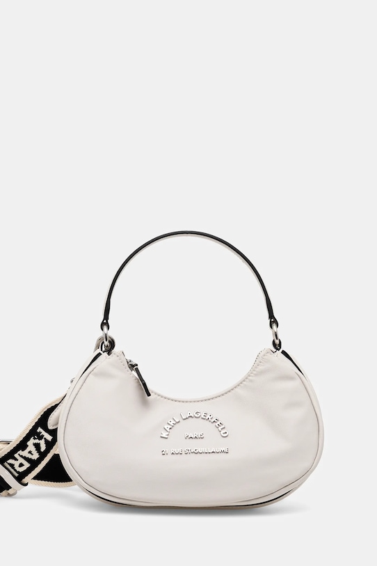 Kabelka Karl Lagerfeld jednofarebný béžová A2W30086