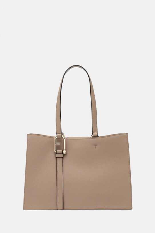 Kožená kabelka Furla přírodní kůže hnědá WB01371.BX2045.1257S