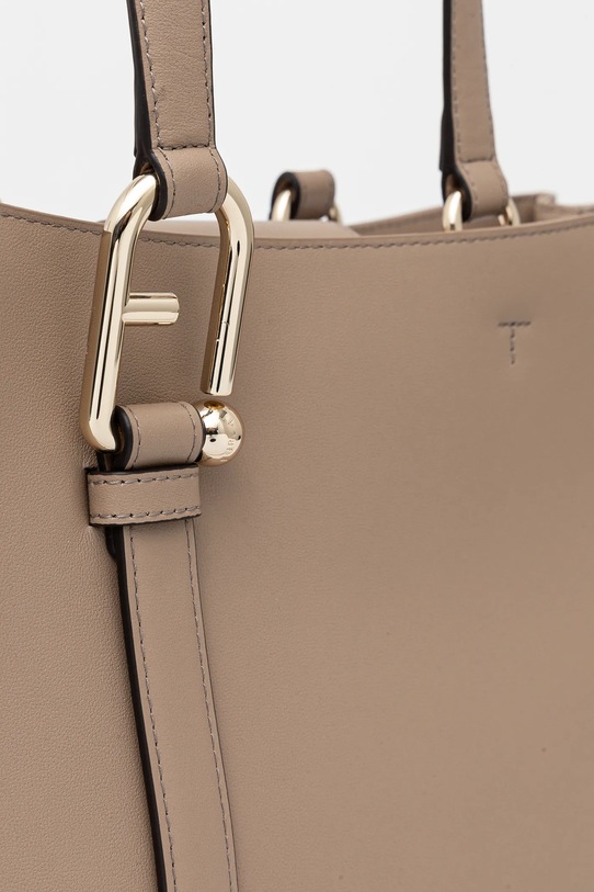 Kožená kabelka Furla hnědá WB01371.BX2045.1257S