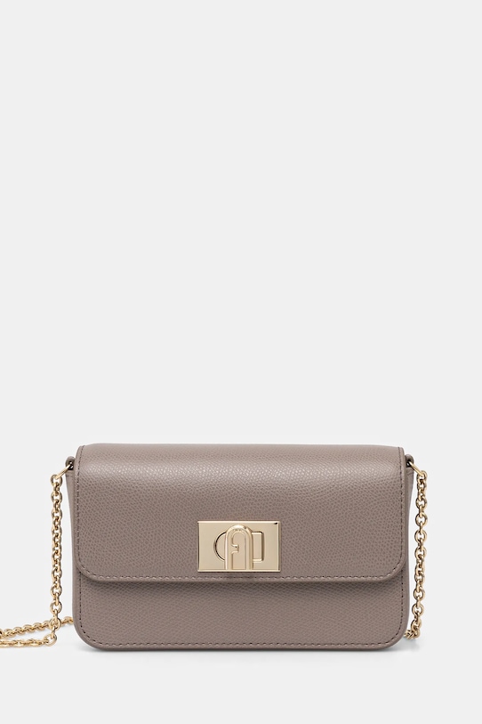 Furla torebka skórzana skóra licowa brązowy WE00265.ARE000.2572S