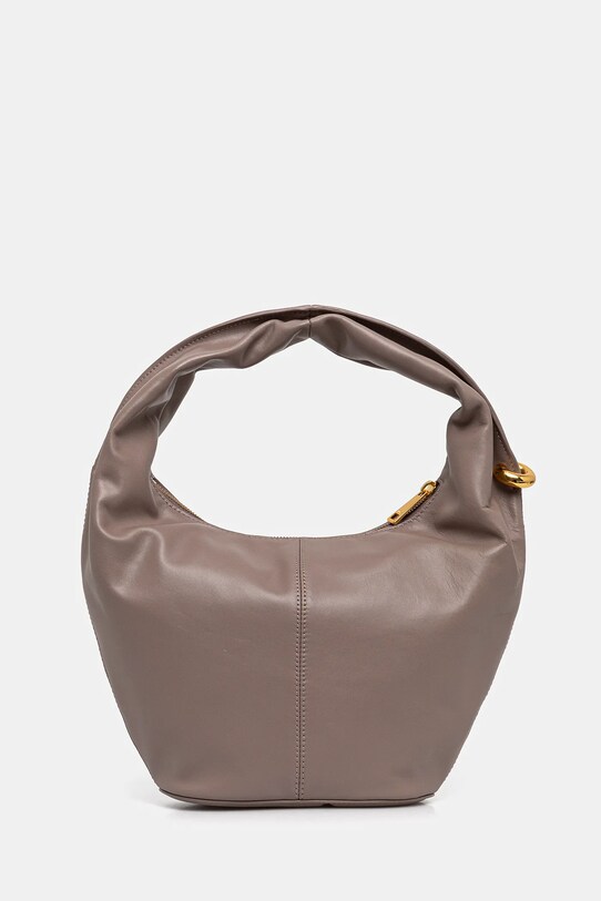 Furla geantă de piele uni maro WB01676.BX3168.MA200
