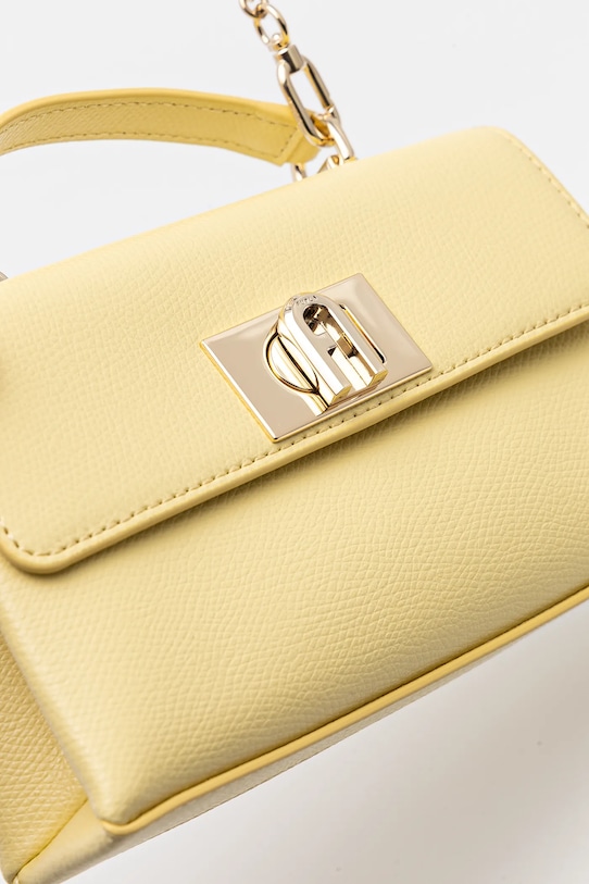 Furla torebka skórzana żółty WE00423.ARE000.3684S