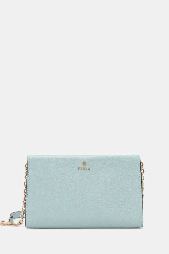 Furla borsa a mano in pelle pelle fiore turchese WE00528.ARE000.AQ000