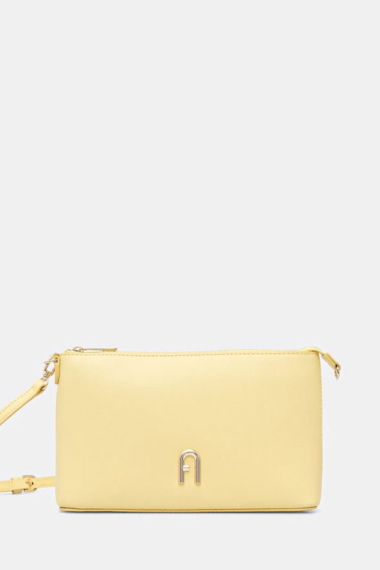 Furla poseta de piele uni galben WE00615.AX0733.3684S