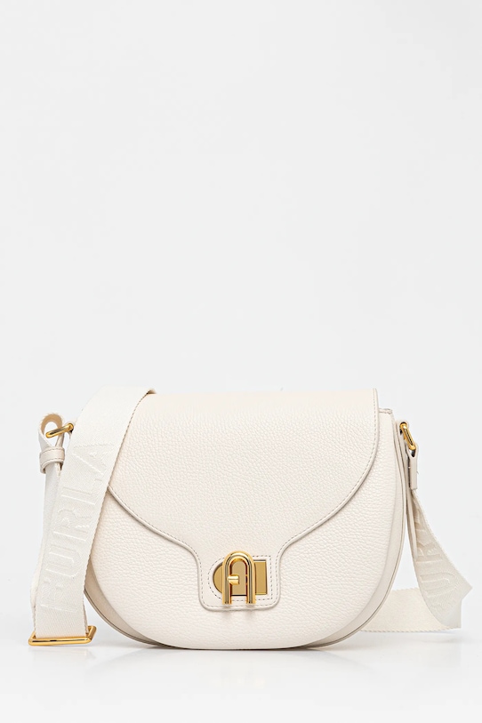 Furla geantă de piele uni bej WB01605.BX0356.3762S